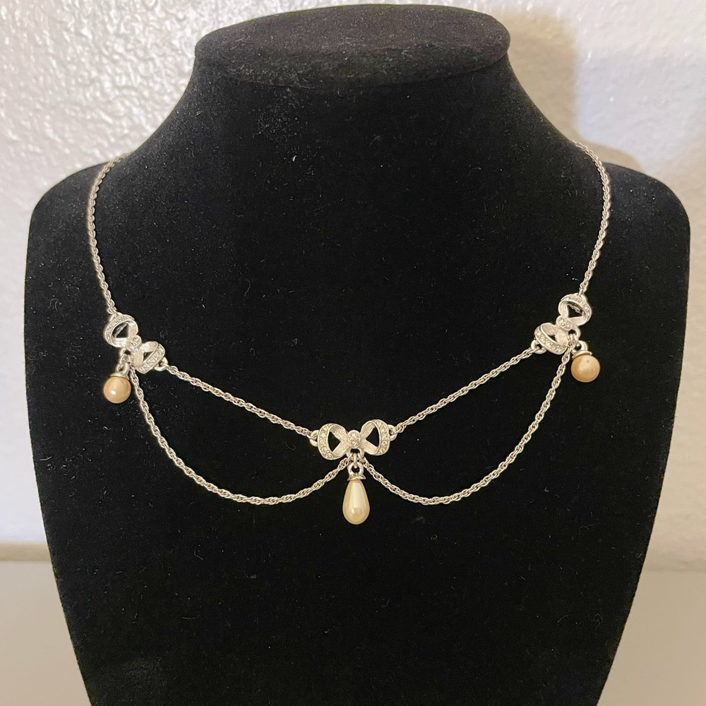 Signed Christian Dior Pearl Necklace